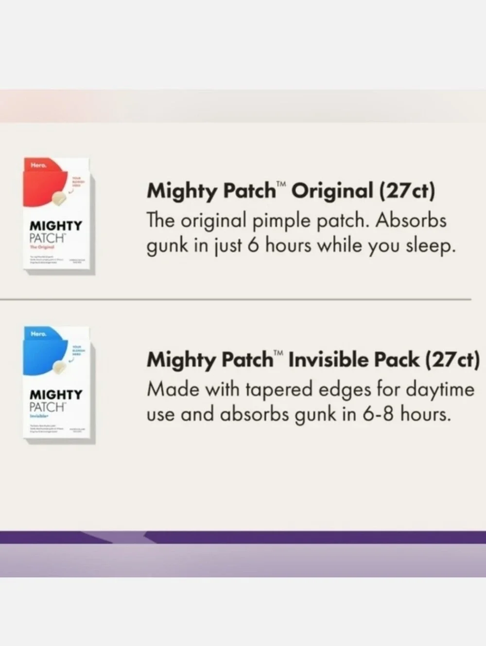 Hero Cosmetics Mighty Patch Invisible & Original Icons Kit NWT